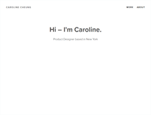 Tablet Screenshot of caroline-cheung.com